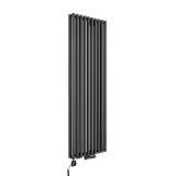 Grzejnik dekoracyjny hybrydowy Gilda GD2E 1800x590 grafit SQUARE
