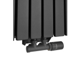 Grzejnik dekoracyjny hybrydowy Judy JD2E 1600x472 grafit TANGO