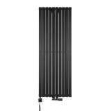 Grzejnik dekoracyjny hybrydowy Judy JD2E 1600x590 czarny TANGO