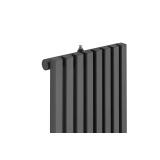 Grzejnik dekoracyjny hybrydowy Nomad ND1E 1800x360 grafit SQUARE