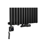 Grzejnik dekoracyjny hybrydowy Nomad ND1E 1800x540 czarny SQUARE