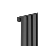 Grzejnik dekoracyjny hybrydowy Nomad ND1E 1800x540 grafit SQUARE