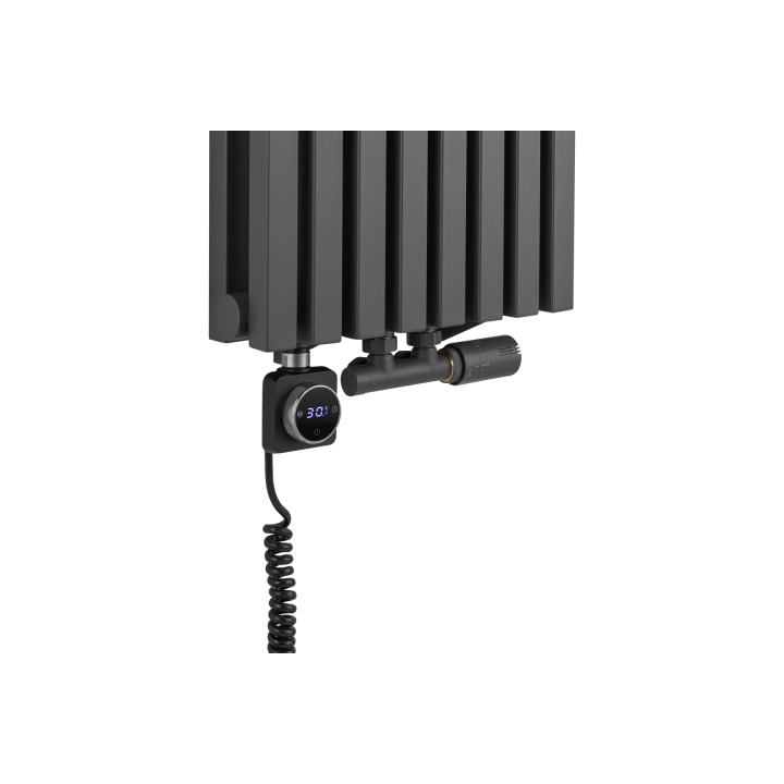 Grzejnik dekoracyjny hybrydowy Nomad ND2E 1800x360 grafit SQUARE