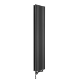 Grzejnik dekoracyjny hybrydowy Nomad ND2E 1800x360 grafit SQUARE