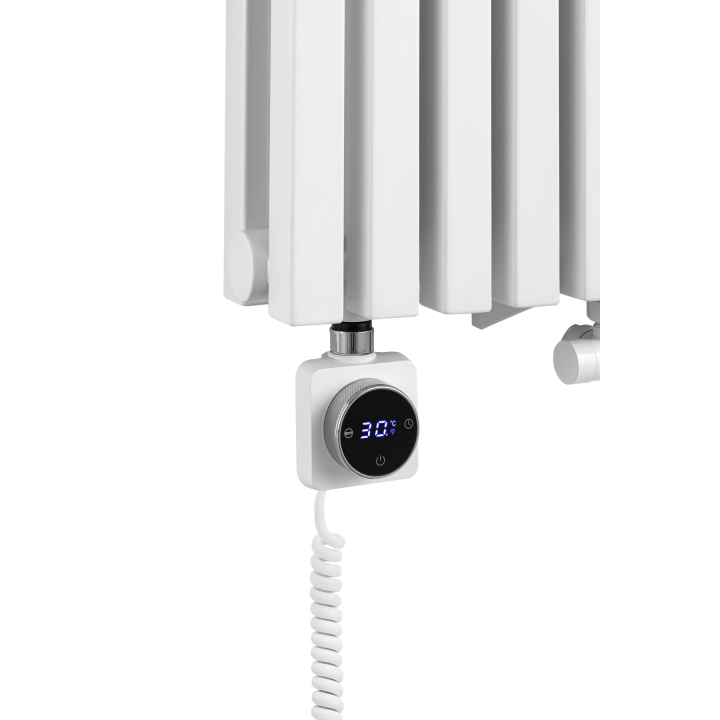 Grzejnik dekoracyjny hybrydowy Nomad ND2E 1800x540 biały SQUARE