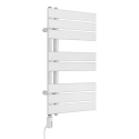 Grzejnik łazienkowy elektryczny UCA 700x400 biały, grzałka z lewej strony