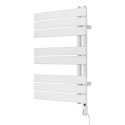 Grzejnik łazienkowy elektryczny UCA 700x500 biały, grzałka z prawej strony