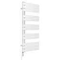 Grzejnik łazienkowy elektryczny UCA 1122x500 biały, grzałka z lewej strony