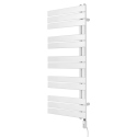Grzejnik łazienkowy elektryczny UCA 1122x500 biały, grzałka z prawej strony