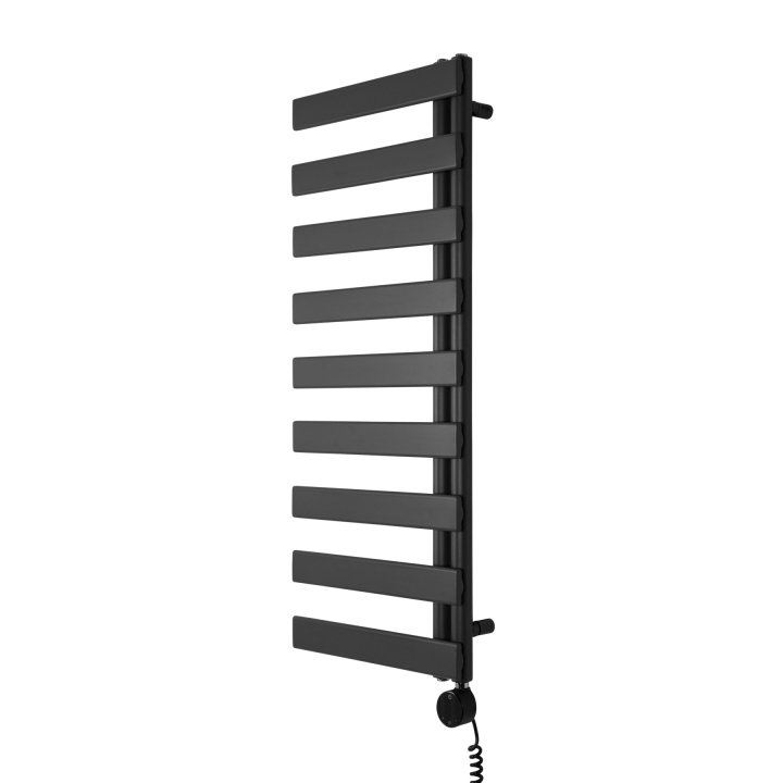 Grzejnik łazienkowy elektryczny UCR 1170x500 grafit, grzałka z prawej strony