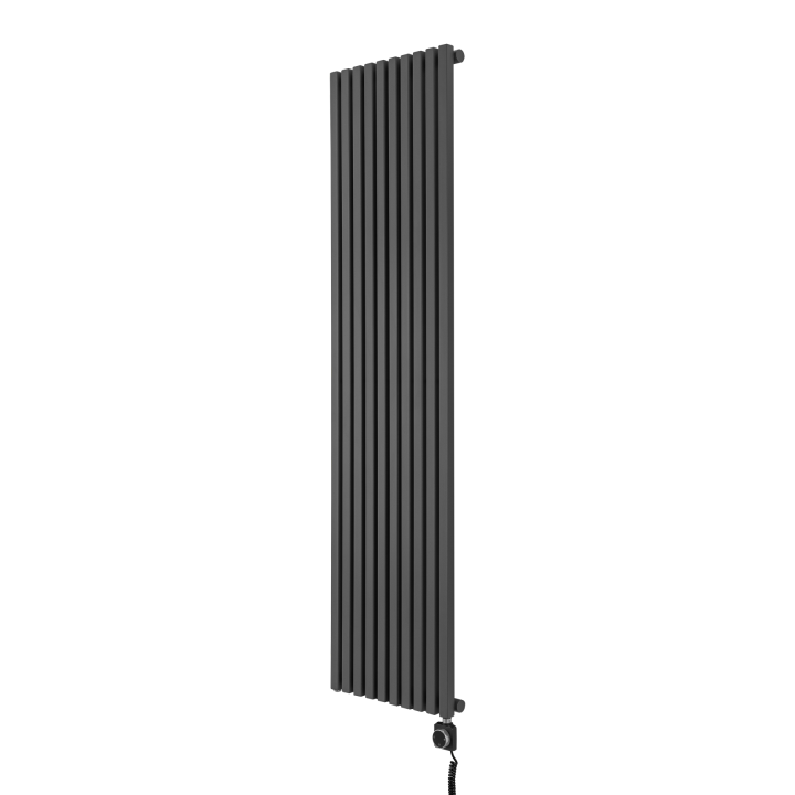 Grzejnik dekoracyjny elektryczny Nomad ND1E 1800x450 grafit, grzałka z prawej strony