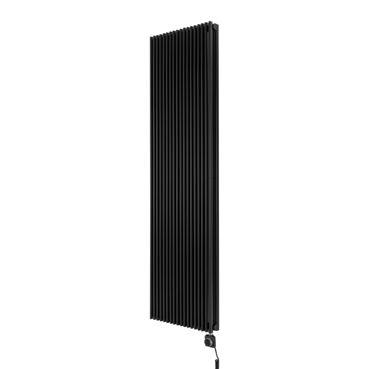 Grzejnik dekoracyjny elektryczny Edo ED2E 1800x507 czarny, grzałka z prawej strony