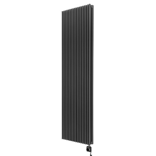 Grzejnik dekoracyjny elektryczny Edo ED2E 1800x507 grafit, grzałka z prawej strony