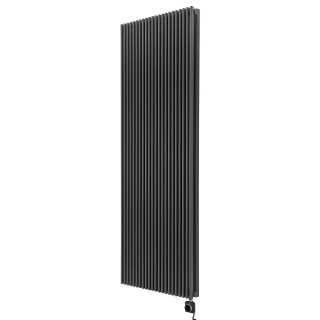 Grzejnik dekoracyjny elektryczny Edo ED2E 1800x620 grafit, grzałka z prawej strony