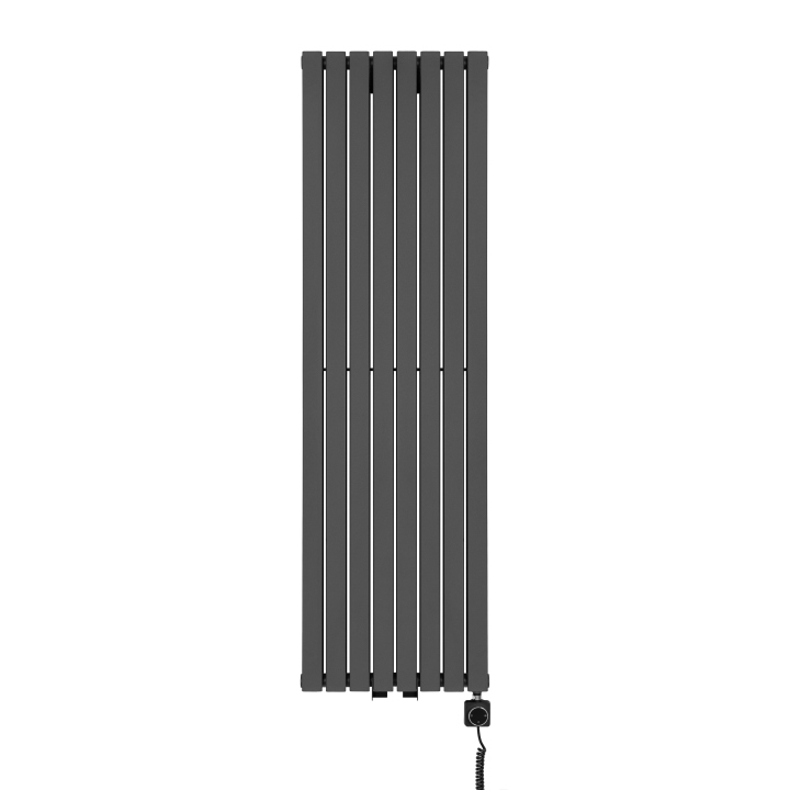 Grzejnik dekoracyjny elektryczny Judy JD2E 1600x472 grafit, grzałka z prawej strony