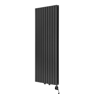 Grzejnik dekoracyjny elektryczny Judy JD2E 1600x590 grafit, grzałka z prawej strony