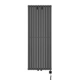 Grzejnik dekoracyjny elektryczny Judy JD2E 1600x590 grafit, grzałka z prawej strony