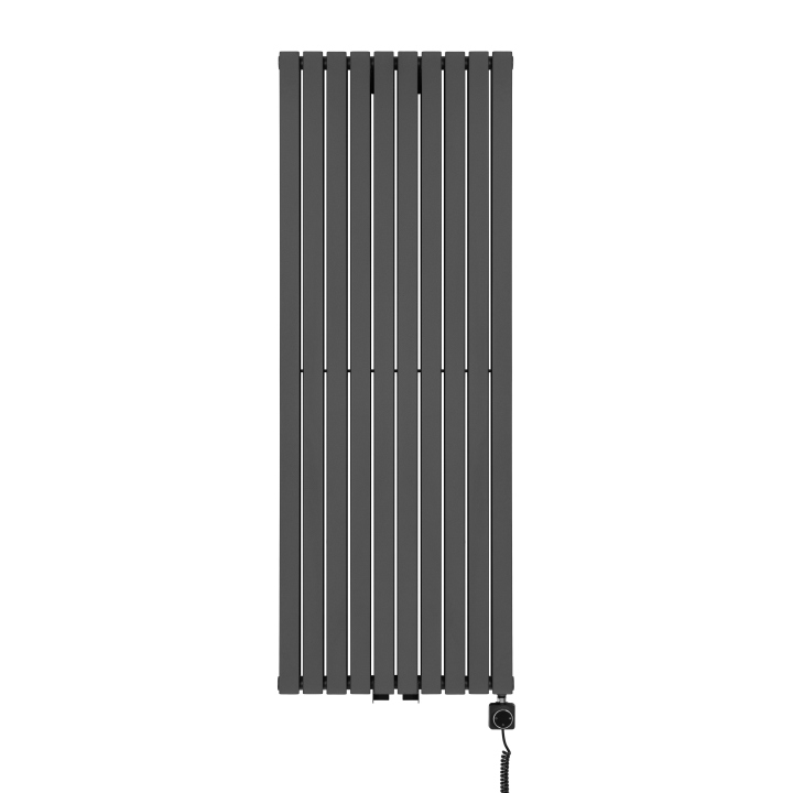 Grzejnik dekoracyjny elektryczny Judy JD2E 1600x590 grafit, grzałka z prawej strony