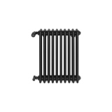 Grzejnik żeberkowy poziomy retro Column Line CL2E-575x470-B500 czarny