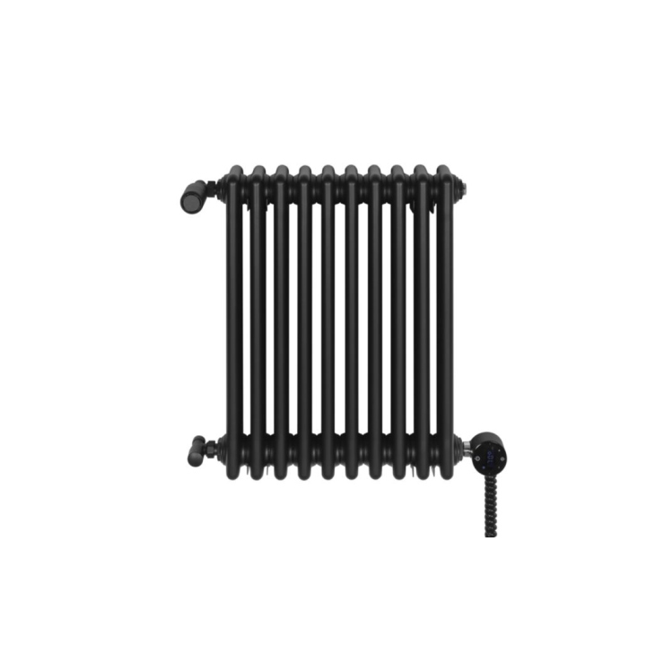 Grzejnik żeberkowy poziomy retro Column Line CL2E-575x470-B500 czarny