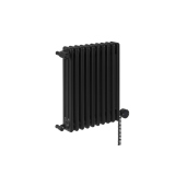 Grzejnik żeberkowy poziomy retro Column Line CL2E-575x470-B500 czarny