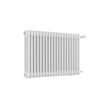 Grzejnik żeberkowy poziomy retro Column Line CL3E-575x920-B500 biały