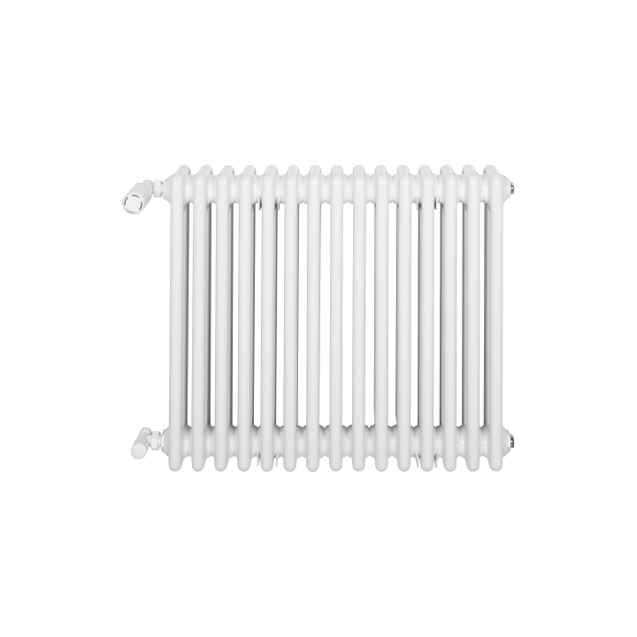 Grzejnik żeberkowy poziomy retro Column Line CL3E-575x695-B500 biały