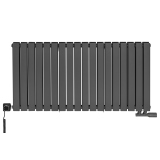 Grzejnik dekoracyjny poziomy Wanted WD2E 600x1224 grafit