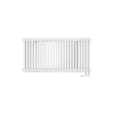 Grzejnik żeberkowy poziomy retro Column Line CL3E-575x1145-D50L/P biały