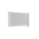 Grzejnik żeberkowy poziomy retro Column Line CL3E-575x1145-D50L/P biały