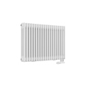 Grzejnik żeberkowy poziomy retro Column Line CL3E-575x920-D50L/P biały