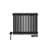 Grzejnik żeberkowy poziomy retro Column Line CL3E-575x695-D50L/P czarny