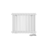 Grzejnik żeberkowy poziomy retro Column Line CL3E-575x695-D50L/P biały