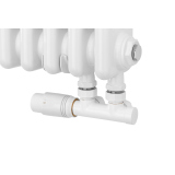 Grzejnik żeberkowy poziomy retro Column Line CL3E-575x695-D50L/P biały