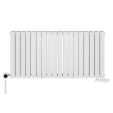 Grzejnik dekoracyjny poziomy Wanted WD2E 600x1224 biały