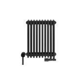 Grzejnik żeberkowy poziomy retro Column Line CL3E-575x470-D50L/P czarny