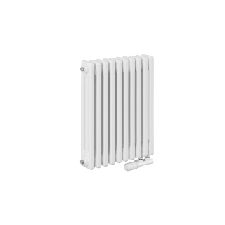 Grzejnik żeberkowy poziomy retro Column Line CL3E-575x470-D50L/P biały