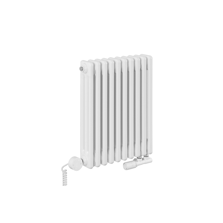 Grzejnik żeberkowy poziomy retro Column Line CL3E-575x470-D50L/P biały