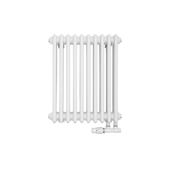 Grzejnik żeberkowy poziomy retro Column Line CL3E-575x470-D50L/P biały