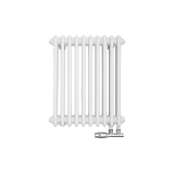 Grzejnik żeberkowy poziomy retro Column Line CL3E-575x470-D50L/P biały