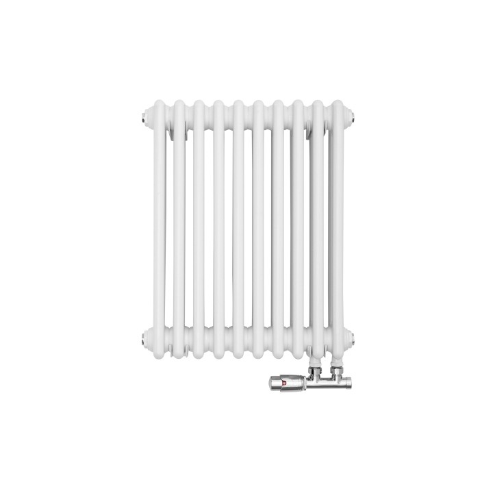 Grzejnik żeberkowy poziomy retro Column Line CL3E-575x470-D50L/P biały