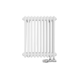 Grzejnik żeberkowy poziomy retro Column Line CL3E-575x470-D50L/P biały
