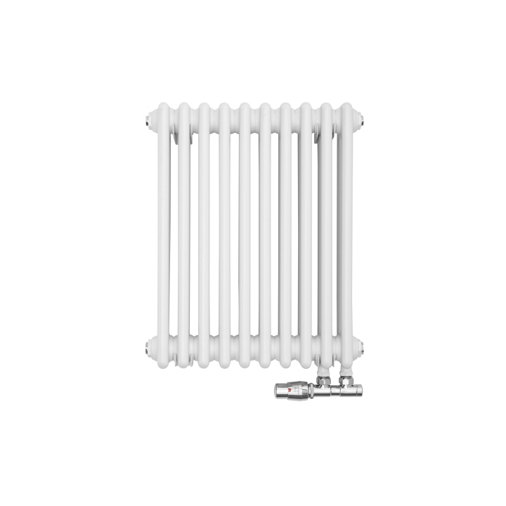 Grzejnik żeberkowy poziomy retro Column Line CL3E-575x470-D50L/P biały