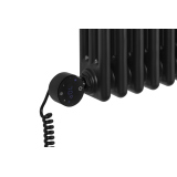 Grzejnik żeberkowy poziomy retro Column Line CL3E-575x1145-D50L/P czarny