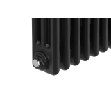 Grzejnik żeberkowy poziomy retro Column Line CL3E-575x1145-D50L/P czarny