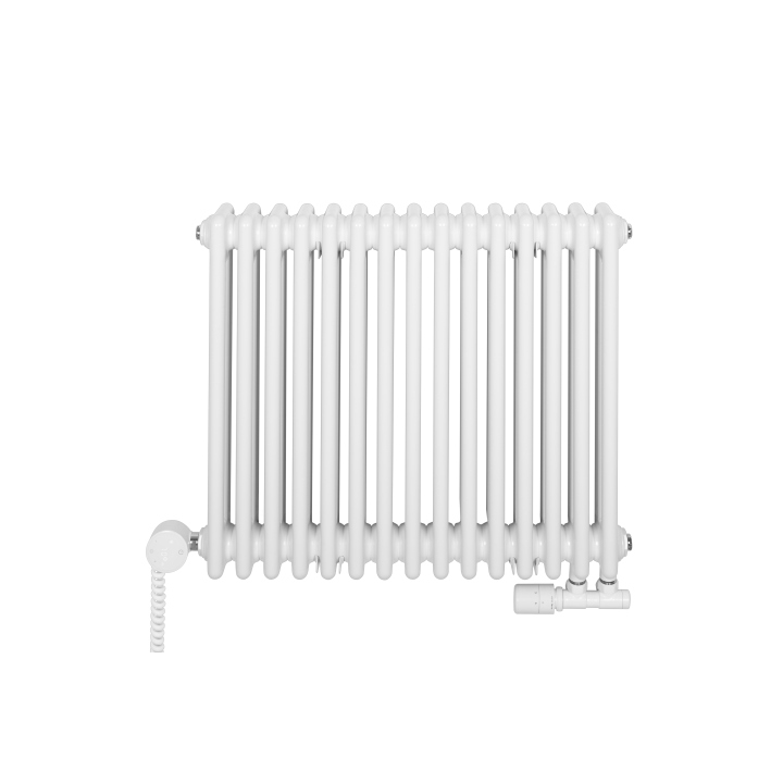 Grzejnik żeberkowy poziomy retro Column Line CL3E-575x695-D50L/P biały