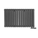 Grzejnik dekoracyjny poziomy Wanted WD2E 600x1020 grafit