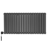 Grzejnik dekoracyjny poziomy Wanted WD2E 600x1224 grafit