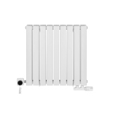 Grzejnik dekoracyjny poziomy Wanted WD2E 600x612 biały