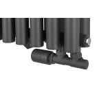 Grzejnik dekoracyjny Gilda GD2E 600x590 grafit